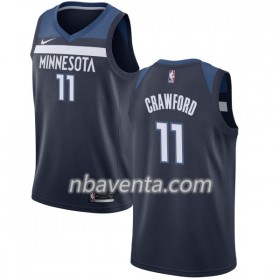 Camiseta Hombre Minnesota Timberwolves Jamal Crawford 11 Nike 2017-18 Navy Swingman